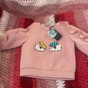 FENDI Pink sweatshirt. 6M. New with tags. Never worn